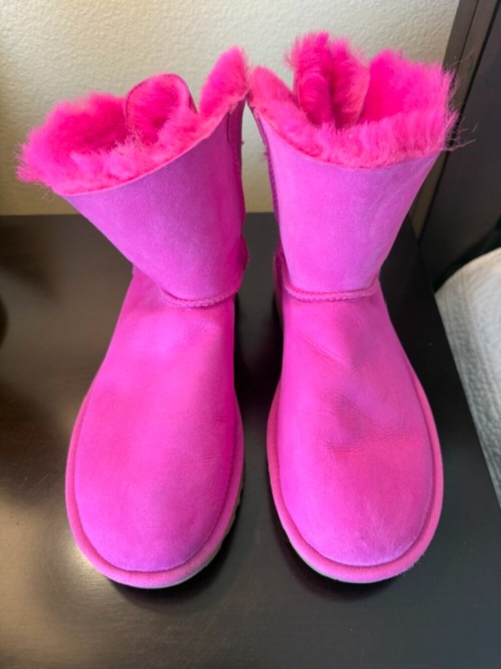 ugg bailey bow boots pink